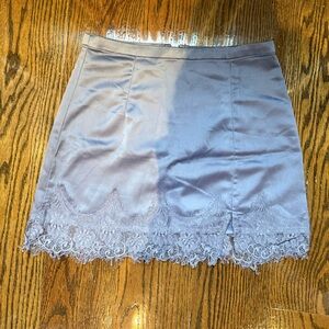 Urban Outfitters Lavender Lace Mini Skirt